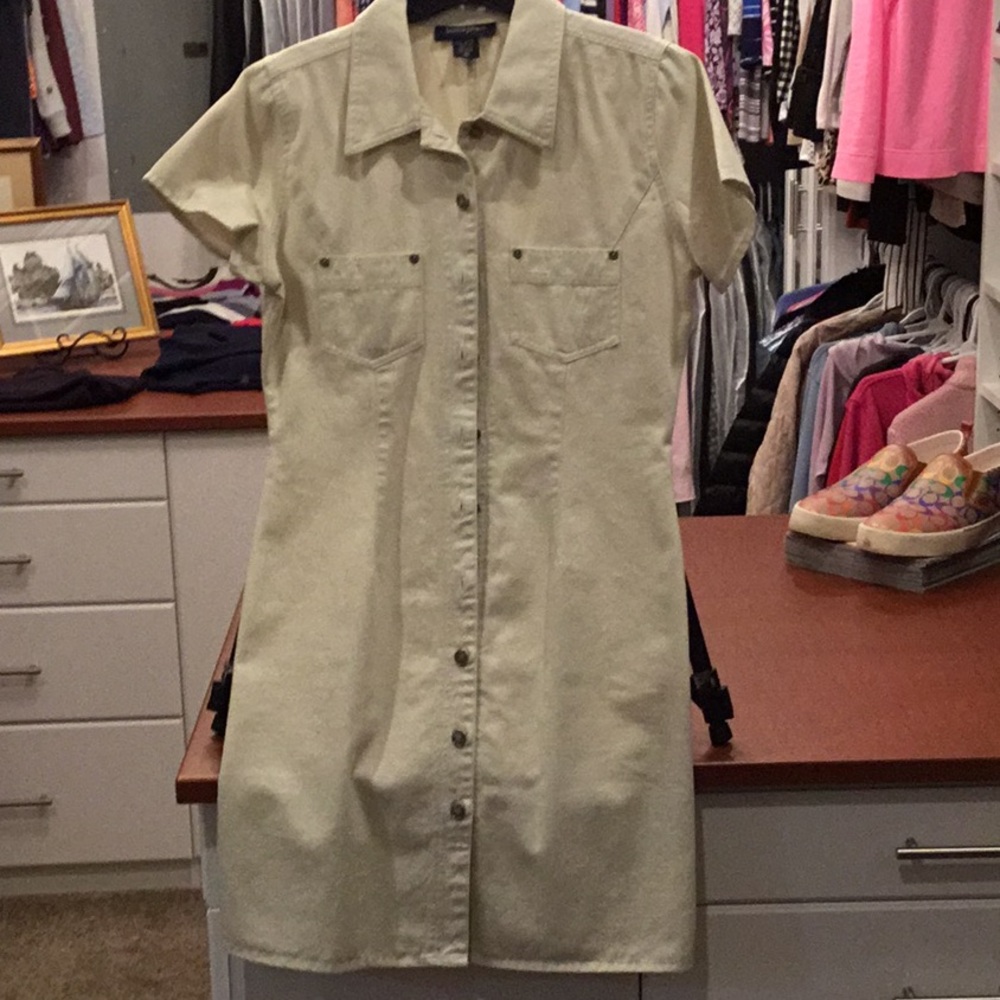 Boston Proper Dress Cotton Jean. Size 6. Like new